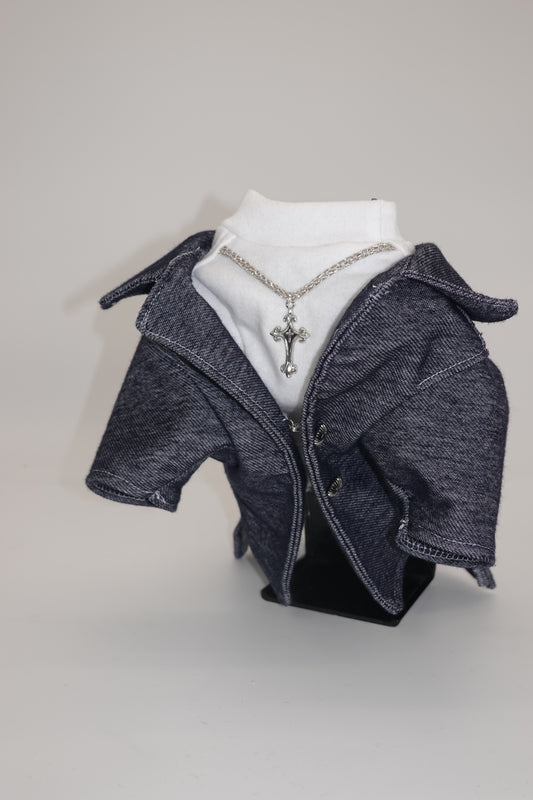 Luxuryジャケットedition_デニム-BLUE & インナートップス-ensemble_sizeorder