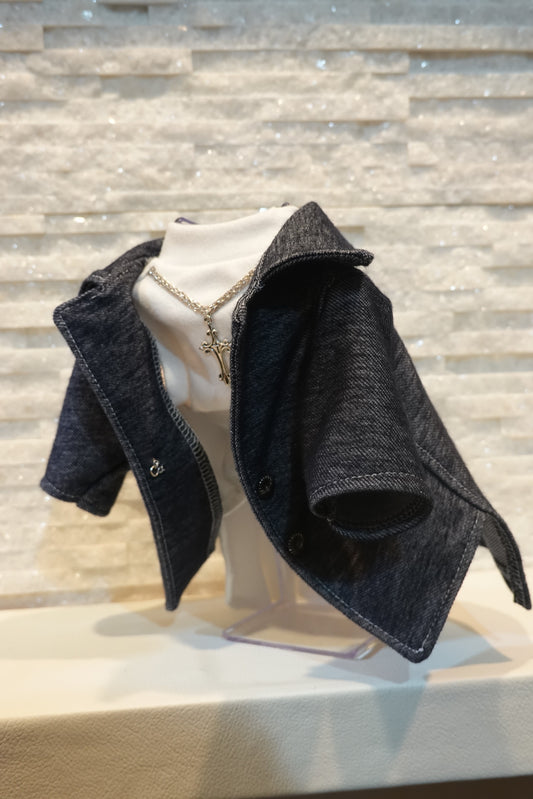 Luxuryジャケットedition_デニム-BLUE & インナーワンピース-ensemble_sizeorder