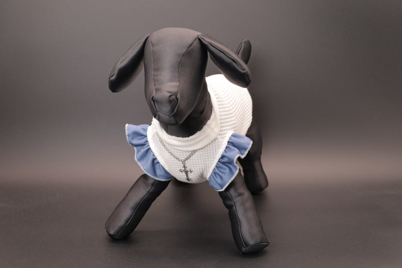 【限定】トップス edition_BLUE-DENIMフリル